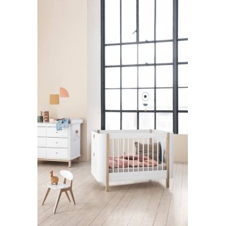 Cuna convertible en cama Wood Mini+  White/Oak Oliver Furniture