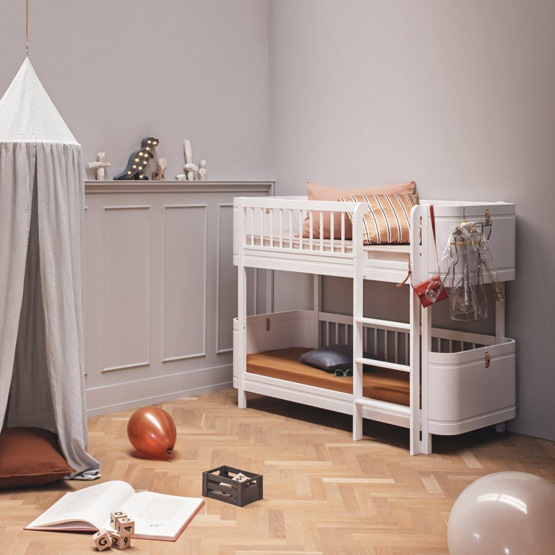 Litera Wood Mini + 68*162 Oliver Furniture White