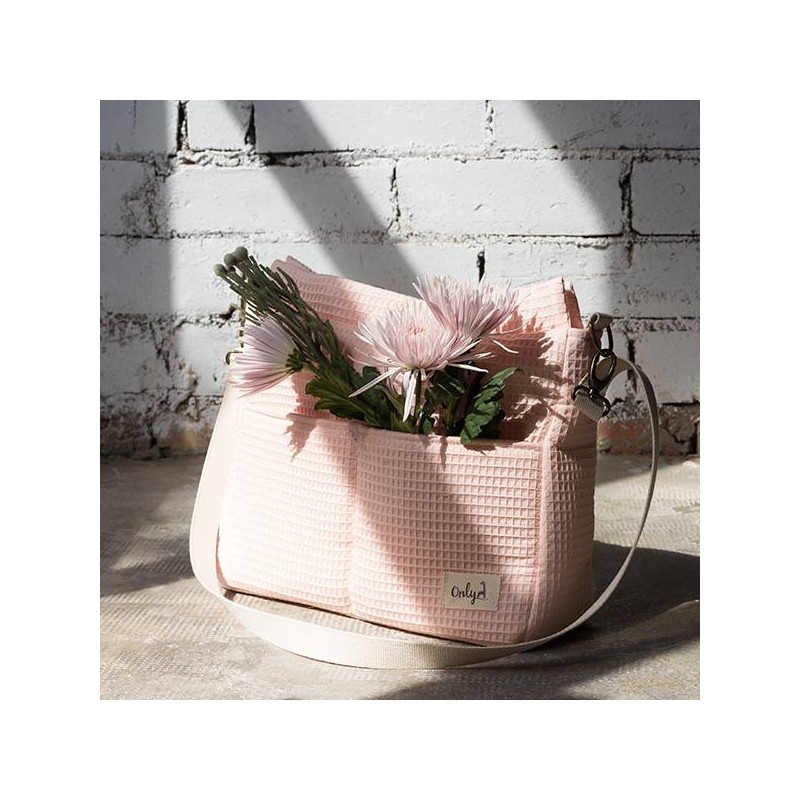 Bolsa Panera Only Gofre Rosa Pastel La Giraffa Bianca e Blu