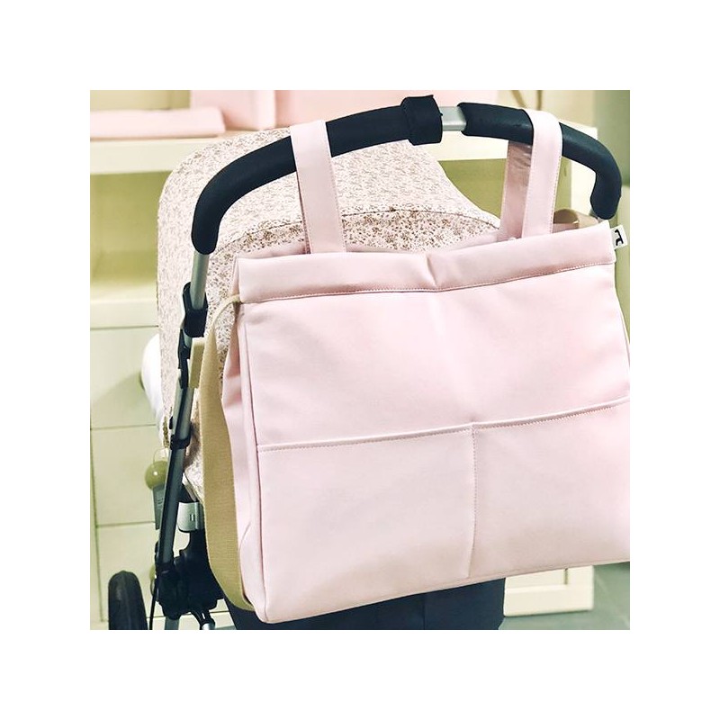 Bolsa Panera Leo Ecopiel Rosa La Giraffa Bianca e Blu