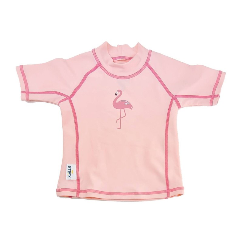 Camiseta manga corta con protección solar Flamingos