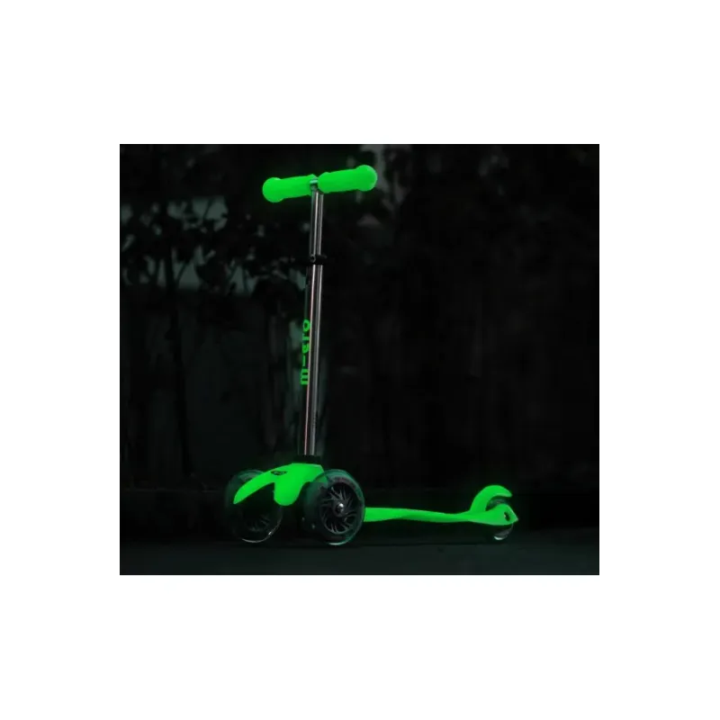 Patinete Mini-Micro DELUXE LED Glow Verde