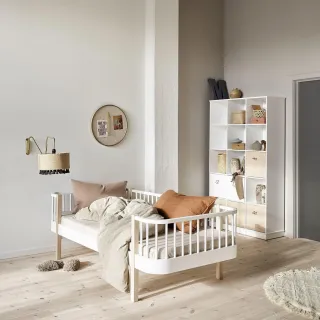 Cama Wood Day 90* 200* Oliver Furniture White/Oak